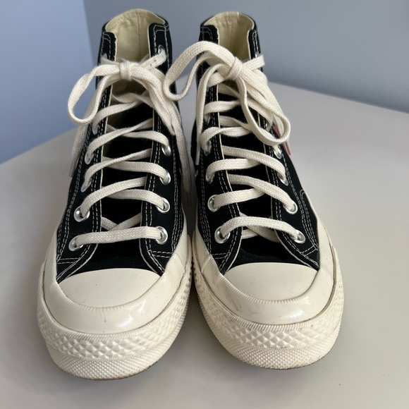 Converse Play Comme des Garcons black high tops - Picture 3 of 9